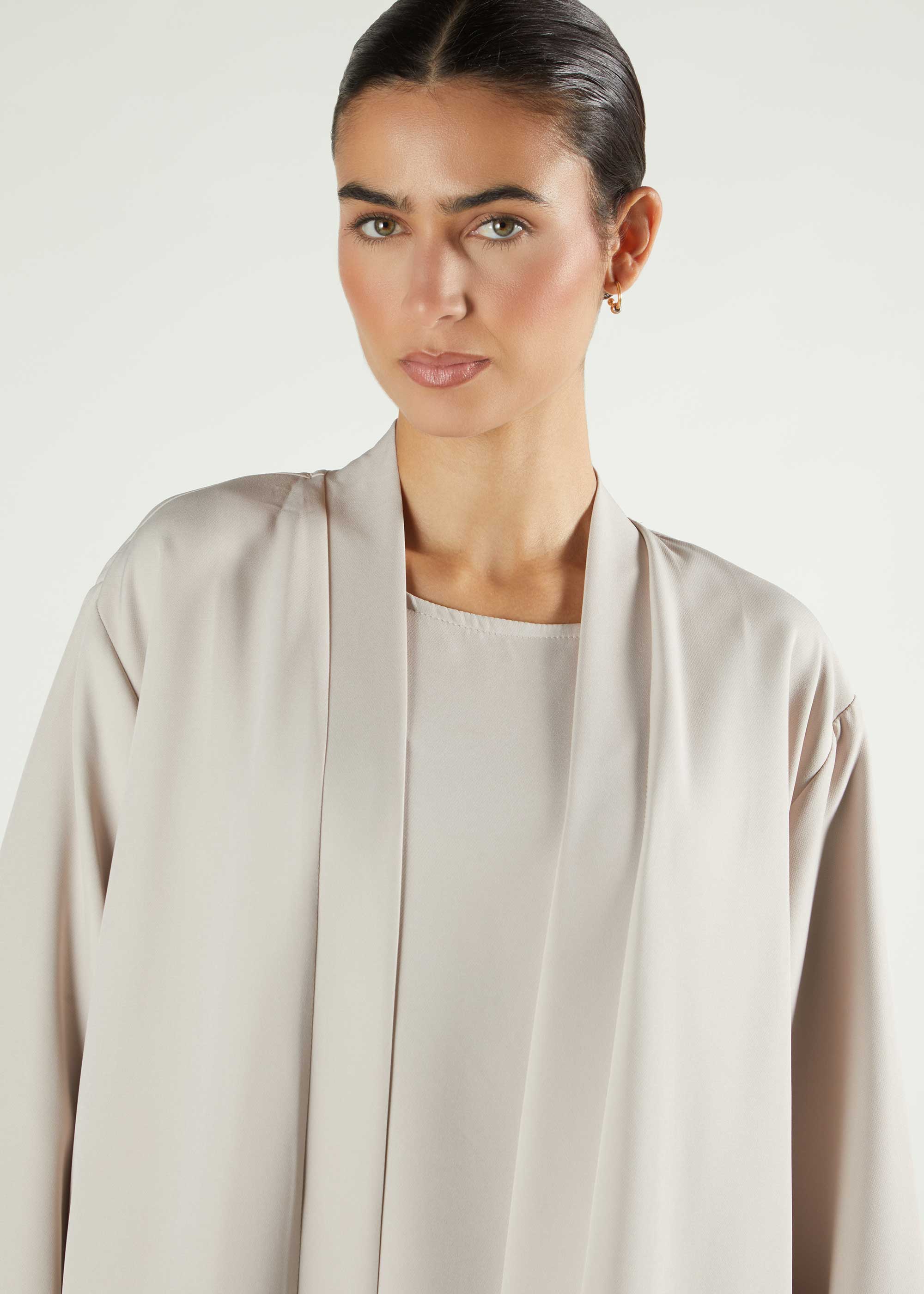 Twin Set Abaya Nude - Image 3