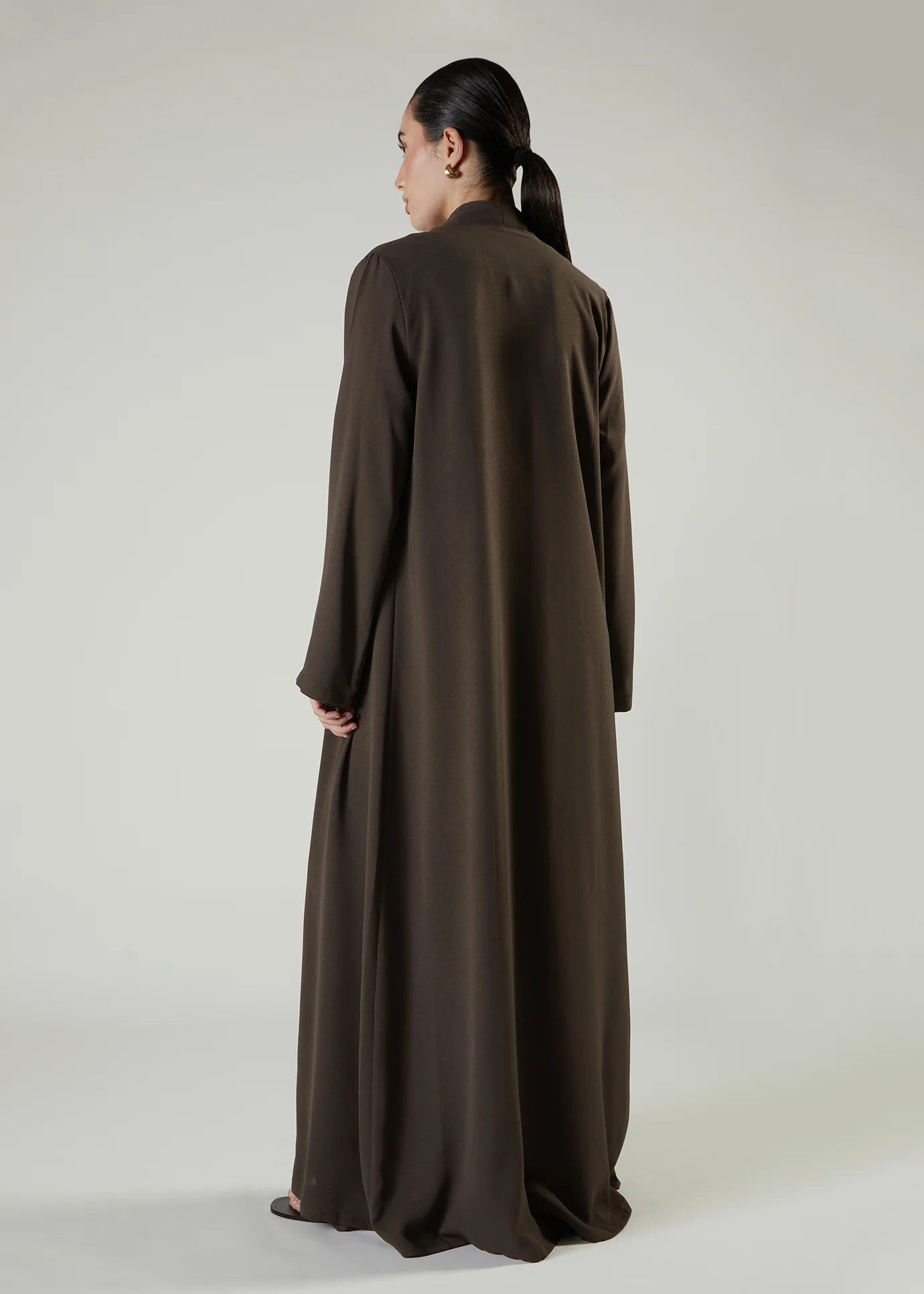 Two Piece Open Abaya Cedar - Image 3