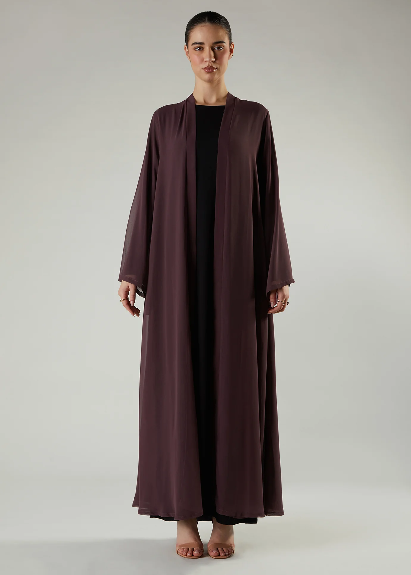 Vintage Rose Open Abaya - Image 6