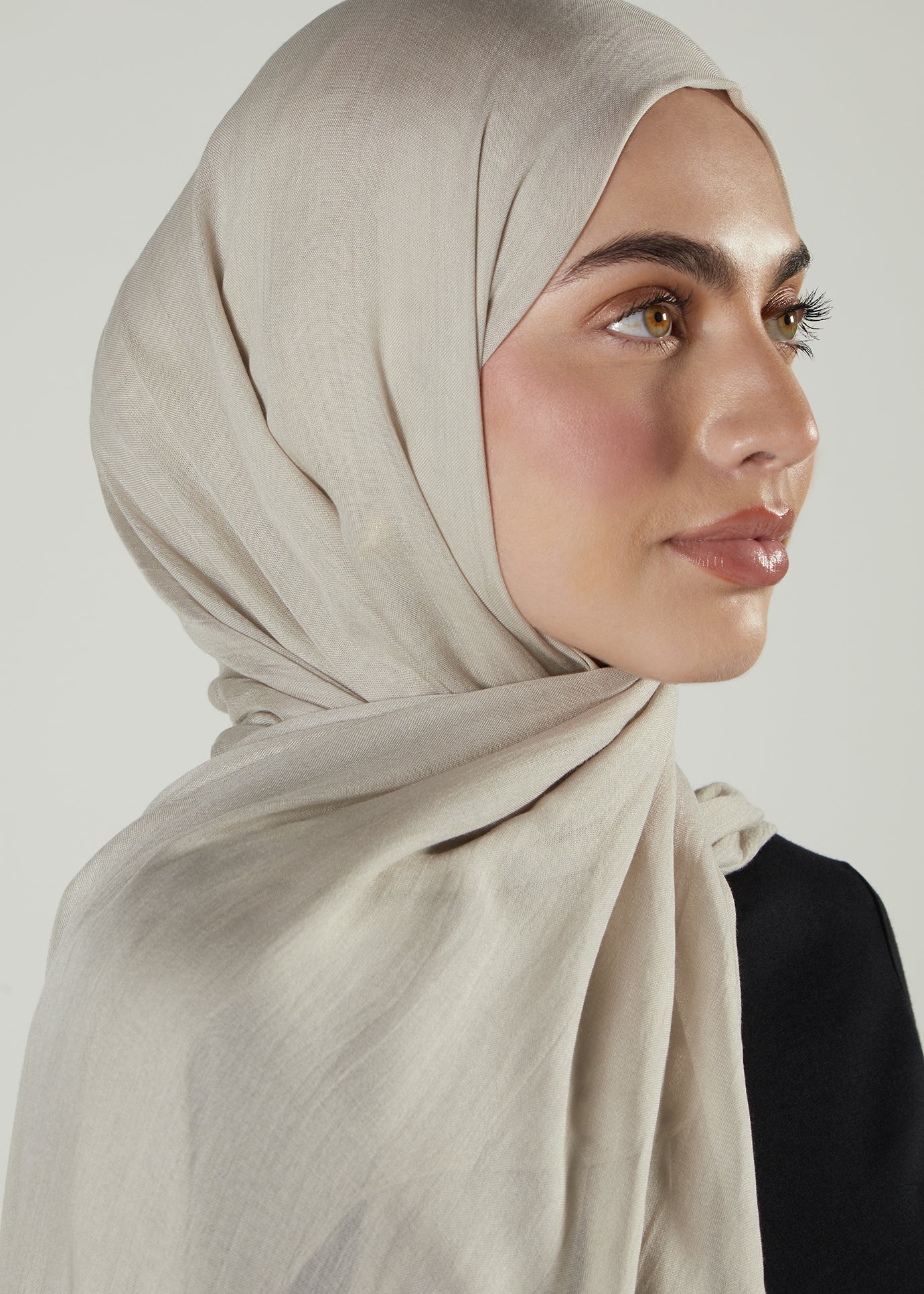 Warm Grey Premium Modal Hijab - Image 2